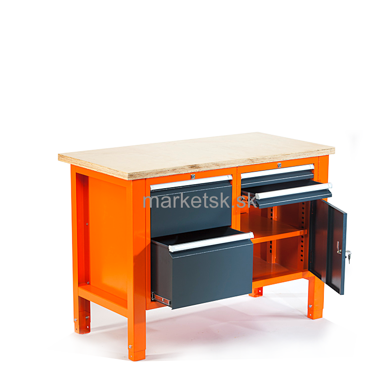 Dielenský stôl PROFI P206 - 124,5 x 62 x 85/90 cm